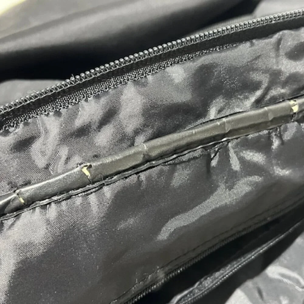 Black RMN Nylon Travel Messenger Laptop Notebook Tote Case Bag